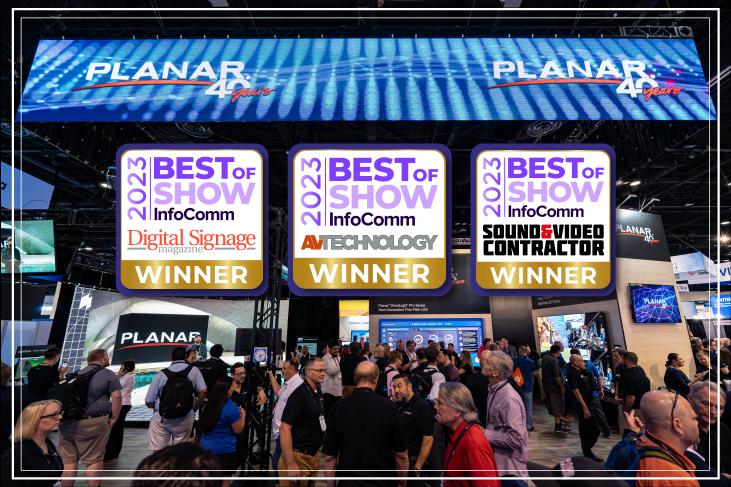 南宫NG·28PLANAR三款产品同时斩获InfoComm最佳展示奖