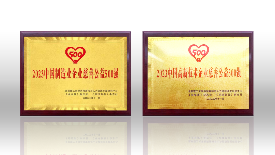 2023中国企业慈善公益500强发布 南宫NG·28荣登两项榜单